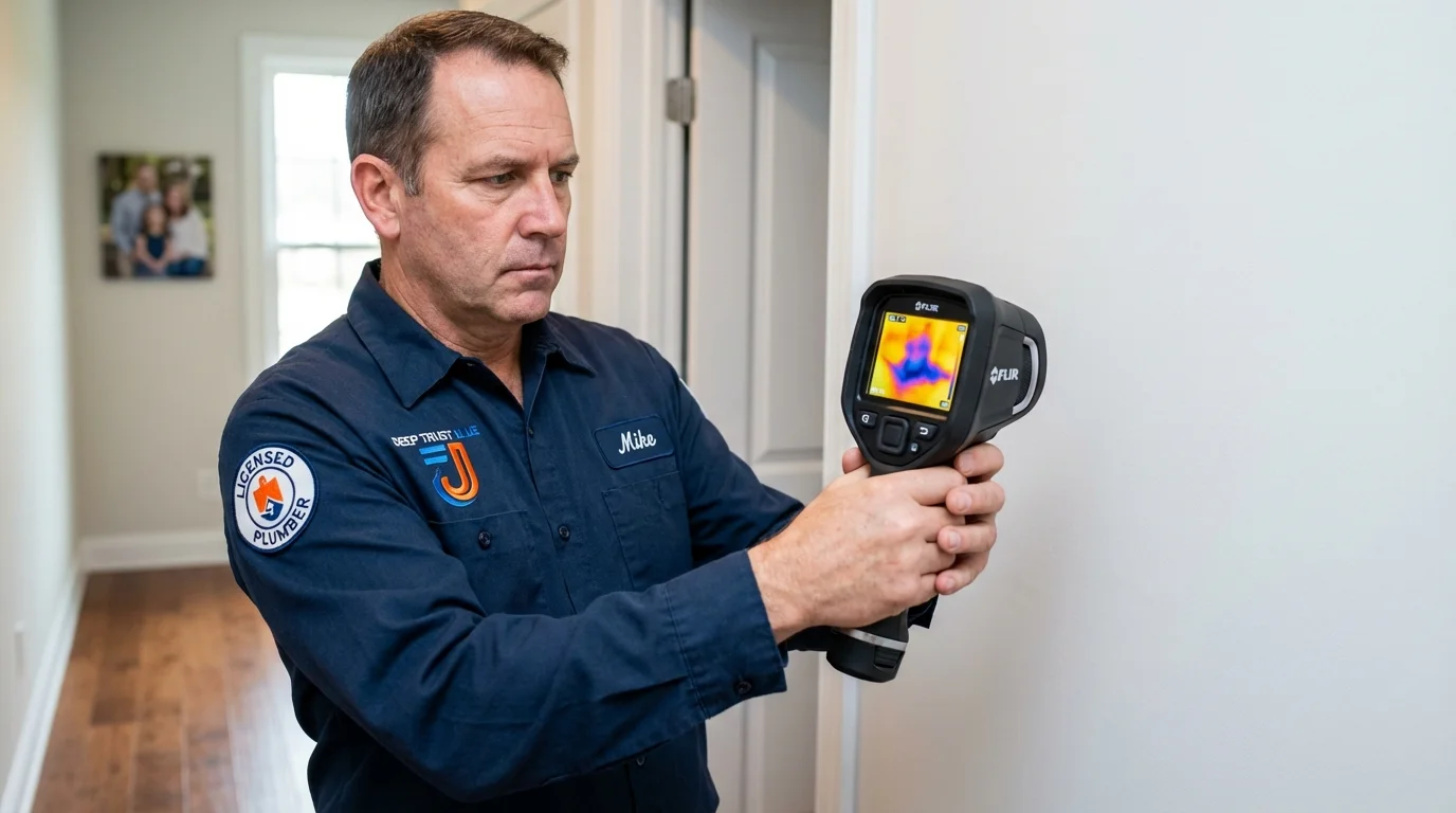 Thermal imaging leak detection by Johns Plumbing LLC in Vermilion